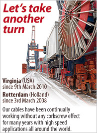 Euromax - Virgina - Reeling cables - Tratos - Ports - Cranes